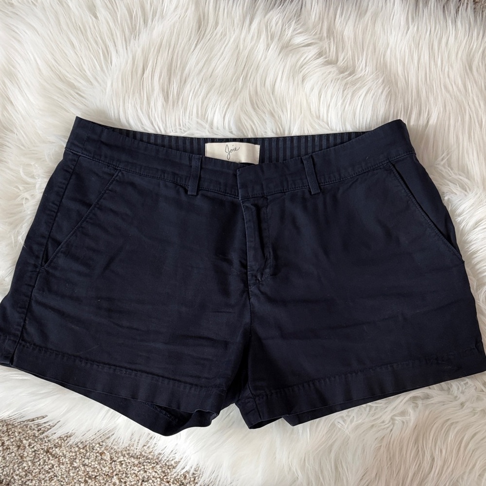 Joie Navy Cotton Bermuda Shorts, good used condition